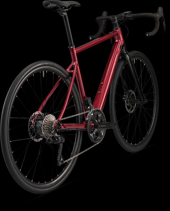 Actual product image Van rysel E-bike road bike E-EDR - E-EDR AF Shimano 105 Di2 2×12S red