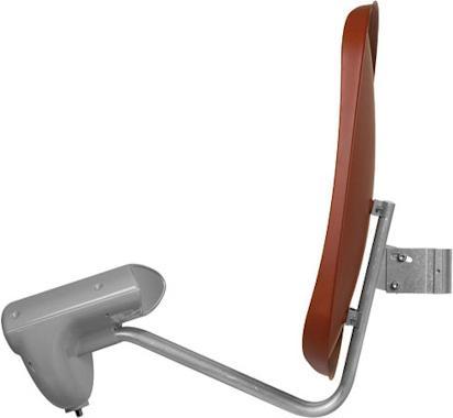 Produktbild TechniSat Multytenne single, 45cm, 4 Orbitpositionen, Rot (Parabolantenne, 32.20 dB, DVB-S / -S2)