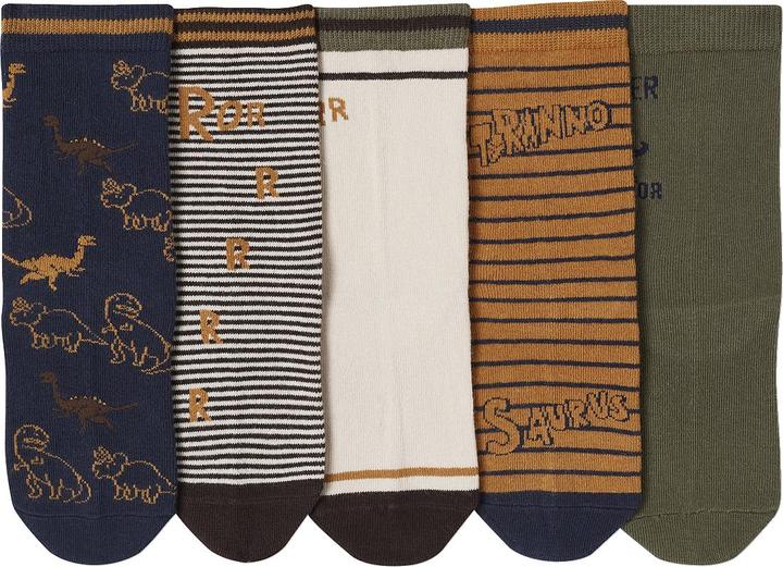 Vertbaudet 5er-Pack Jungen Socken mit Dinos Oeko-Tex (5er Pack, 27, 30)