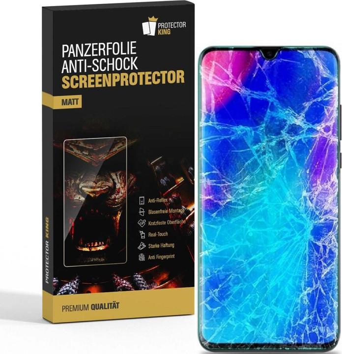 Actual product image Protectorking 6x Panzerfolie Anti-Shock matt entspiegelt (6 Piece, Huawei P30 Lite)