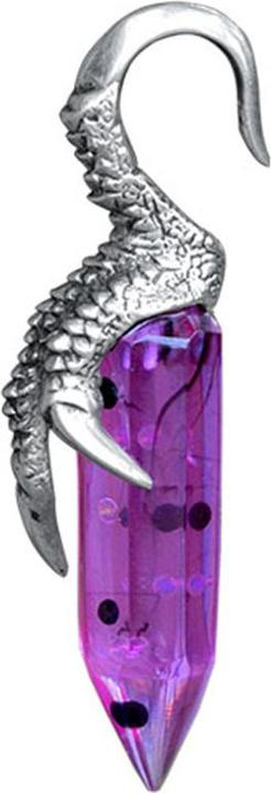 Image du produit Star Piercing Ohrgewicht silber Drachenklaue mit violettem Epoxy (Organique, Laiton)