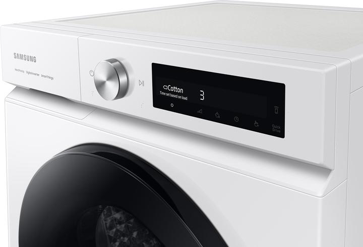 Image du produit Samsung DV90BB7445GWS2 blanc / bandeau blanc / porte vitrée noire (9 kg)
