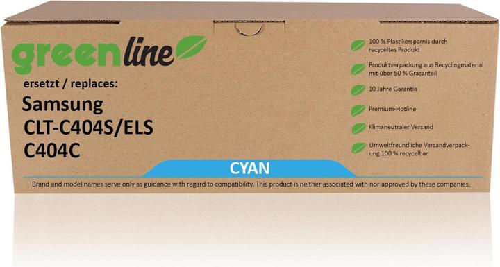 Image du produit Inkadoo Toner greenline remplace le toner Samsung CLT-C 404 S/ELS, cyan Cyan (C)