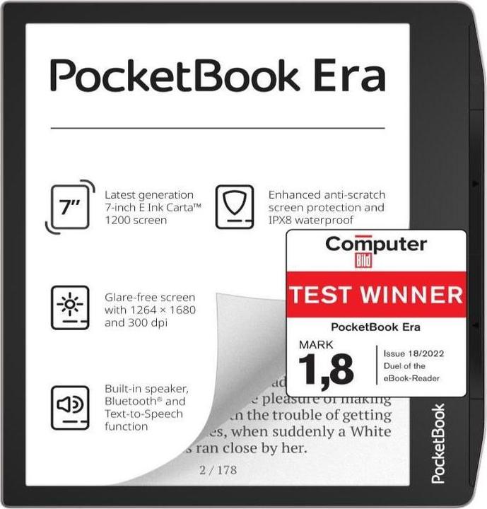 Productafbeelding PocketBook Era (7", 16 GB, Sterrenstof Zilver)