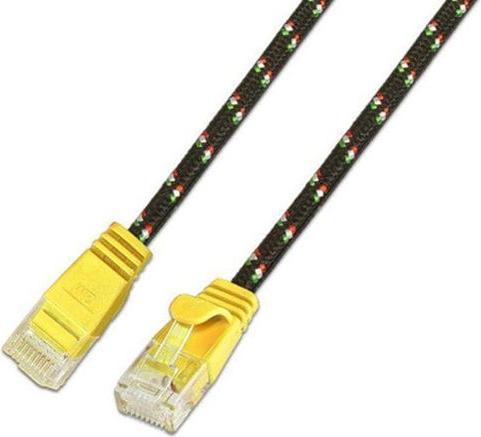 Actual product image Wirewin Slim Toughkabel: UTP, 0.25m, yellow (UTP, CAT6, 0.25 m)