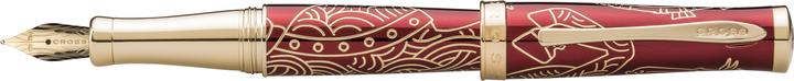 Immagine prodotto Cross Sauvage Plume Laque Rouge - 2014 Anno del Cavallo - Bec 18Kt (Rosso)