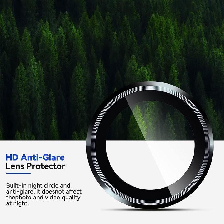 Actual product image Anank Samsung Galaxy S25 Plus - armoured glass rear camera - black single - (99AR + Corning) (1 Piece, Samsung Galaxy S25+)