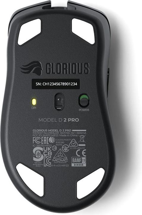 Actual product image Glorious PC Gaming Race Glorious Model D 2 PRO Wireless, 1K Polling - Black (Wireless)