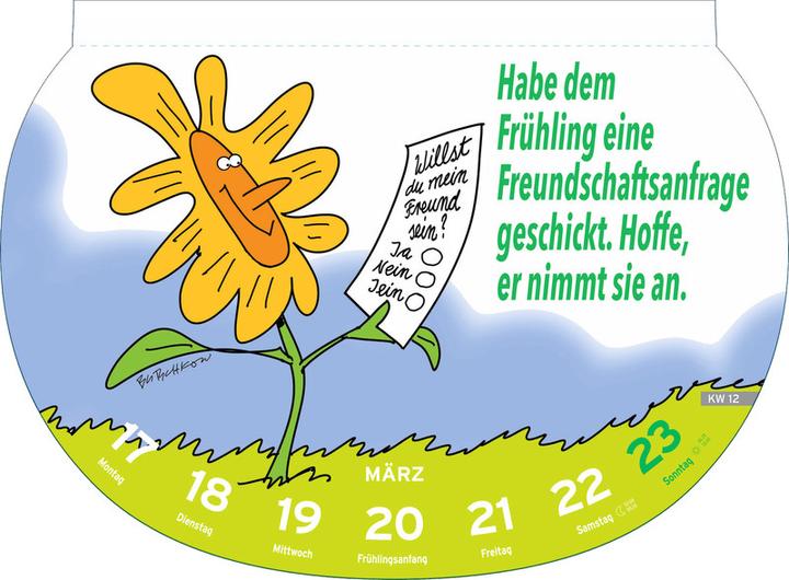 Produktbild Heye Bildkalender Dumme Sprüche (21 x 29 cm, Harter Einband, Deutsch)