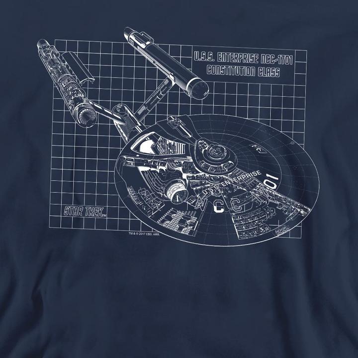 Actual product image Unisex Adult Enterprise Print Sweatshirt (S)