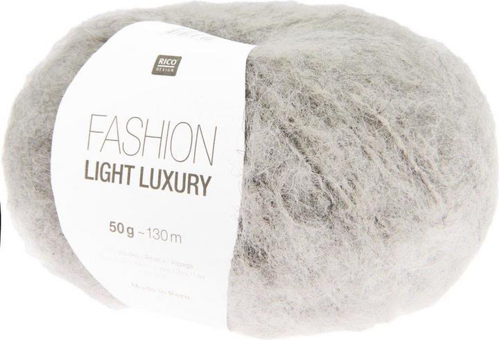 Immagine prodotto Rico Fashion Light Luxury, silbergrau, 50 g, 130 m, 74 % Alpaka, 22 % WO, 4 % Nylon (130 m)