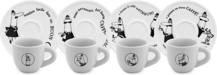 Actual product image Bialetti Y0TZ033 Set of 4 demitasse cups Carosello (50 ml, 4 x)