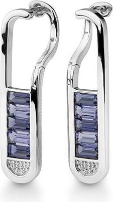 Produktbild Breuning OHRSCHMUCK - E.IOLIT DUNKEL/Brill. 0,06 Ct. H/si (750/18 K Gold)