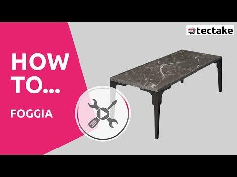 Produktbild tectake Rattan Tisch Foggia 196x87x76cm (196 cm)