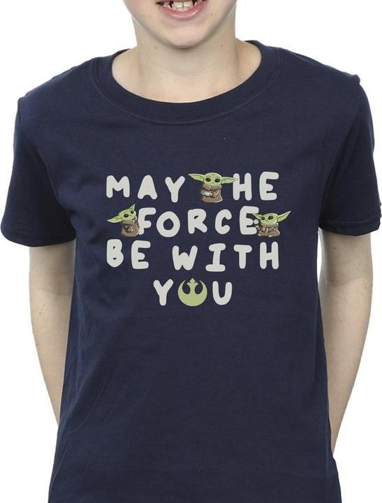 Produktbild Star Wars The Mandalorian Grogu May The Force Be With You TShirt Jungen (128)