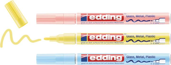 Image du produit Edding 751 - Marqueur à peinture (Multicolore, 2 mm, 3 x)