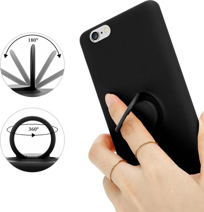 Productafbeelding Cadorabo TPU Vloeibare Ring Silicone Hoesje (Apple iPhone 6 Plus)