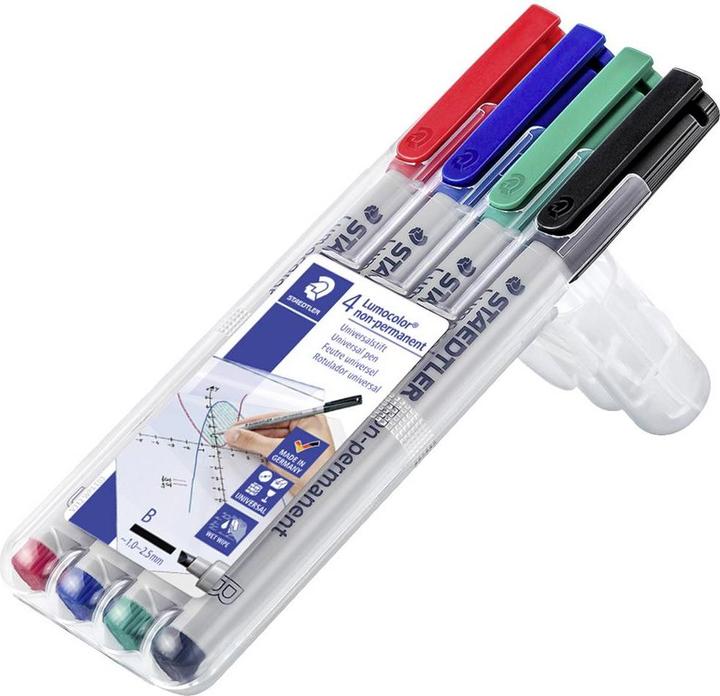 Produktbild Staedtler Lumocolor non-permanent (Mehrfarbig, 2.50 mm, 4 x)