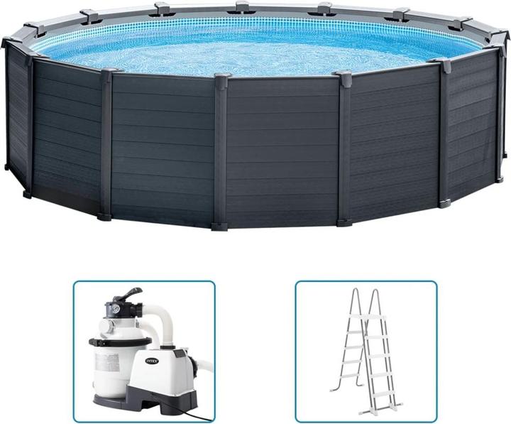 Image du produit Intex Piscine hors sol Graphite Gray Panel (478 x 124 cm)