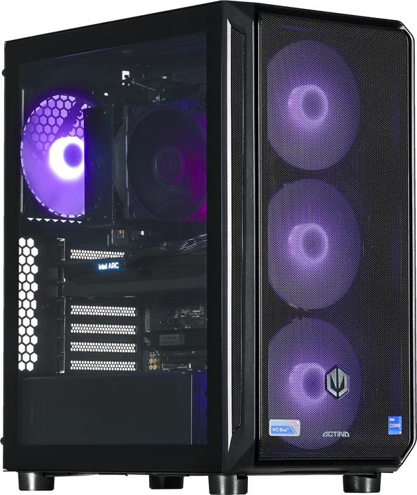 Actual product image Actina 5901443410270 PC AMD Ryzen™ 5 7500F 32 GB DDR5-SDRAM 1 TB SSD Intel Arc B580 Midi Tower Black (AMD Ryzen 5 7500F, 32 GB, 1000 GB, Arc A380)