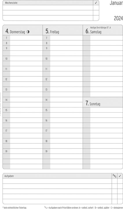 Image du produit Chronoplan CHRONOPLA Chronobook Business 2024 50804Z.24 A5, noir, 1W/2S (A5, Allemand)