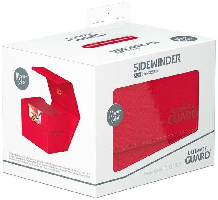 Image du produit Ultimate Guard Boîte à cartes XenoSkin Sidewinder Monocolor 80+ rouge