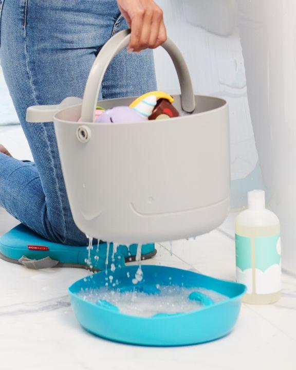 Actual product image Skiphop Moby Storage Bucket for Bath Toys