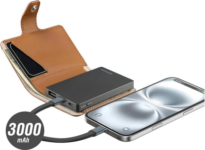 Produktbild 4smarts Powerbank PowerWallet 3000mAh (3000 mAh, 10 W, 11.10 Wh)