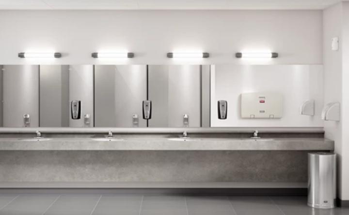 Produktbild Rubbermaid Seifen- und Desinfektionsspender AutoFoam, 1100 ml, schwarz/chromsilber o. weiss