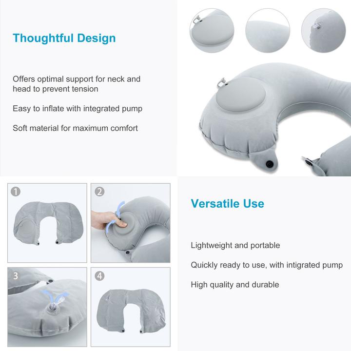 Actual product image Intirilife Inflatable neck pillow (Head & neck pillow)