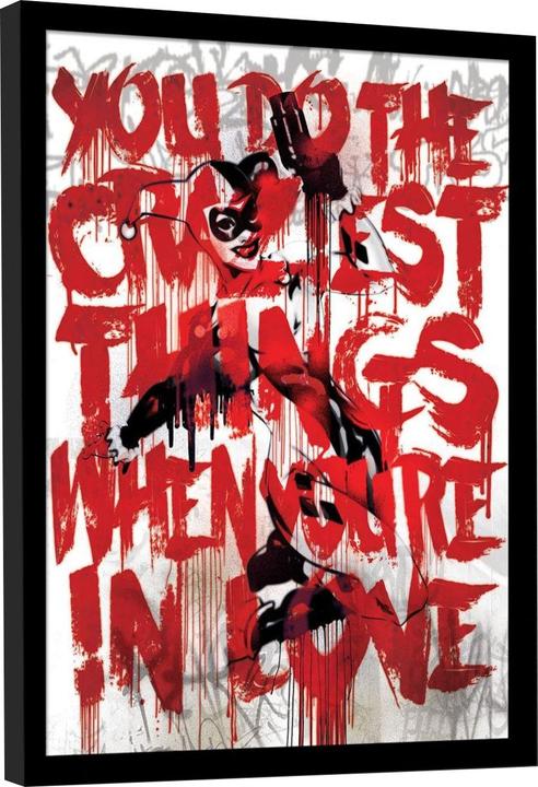 Actual product image Batman Harley Quinn Love Framed Poster (40 x 30 cm)