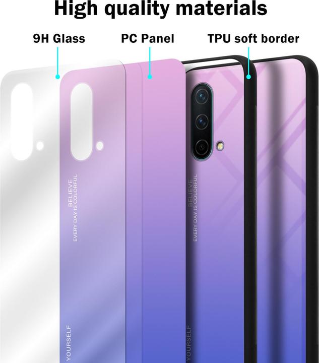 Actual product image Cadorabo TPU 2 colors glass envelope (OnePlus North CE 5G)