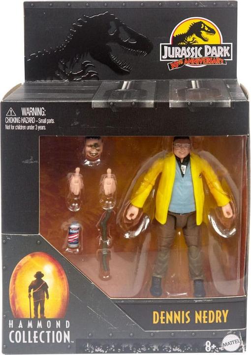 Actual product image Jurassic World HAMMOND COLLECTION Dennis Nedry