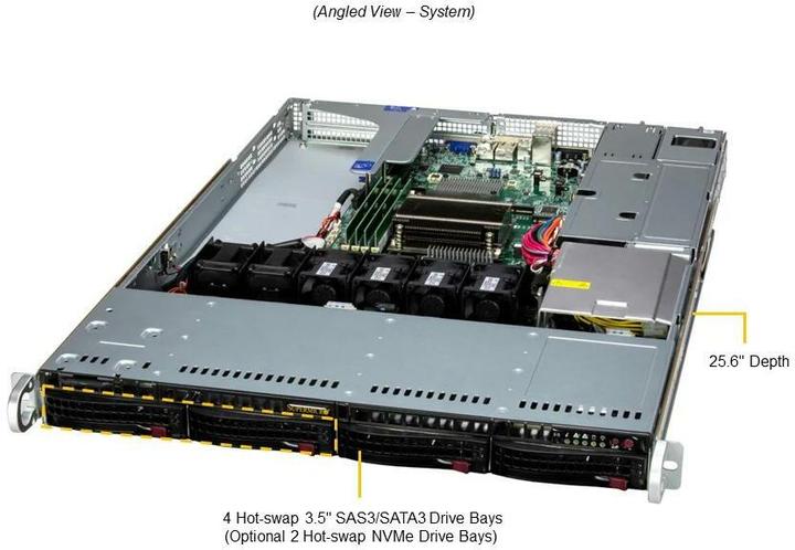Actual product image Supermicro UP SuperServer 511R-W