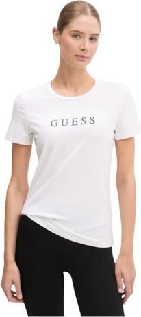 Guess Damen T-Shirt New Carrie T-Shirt Weiss