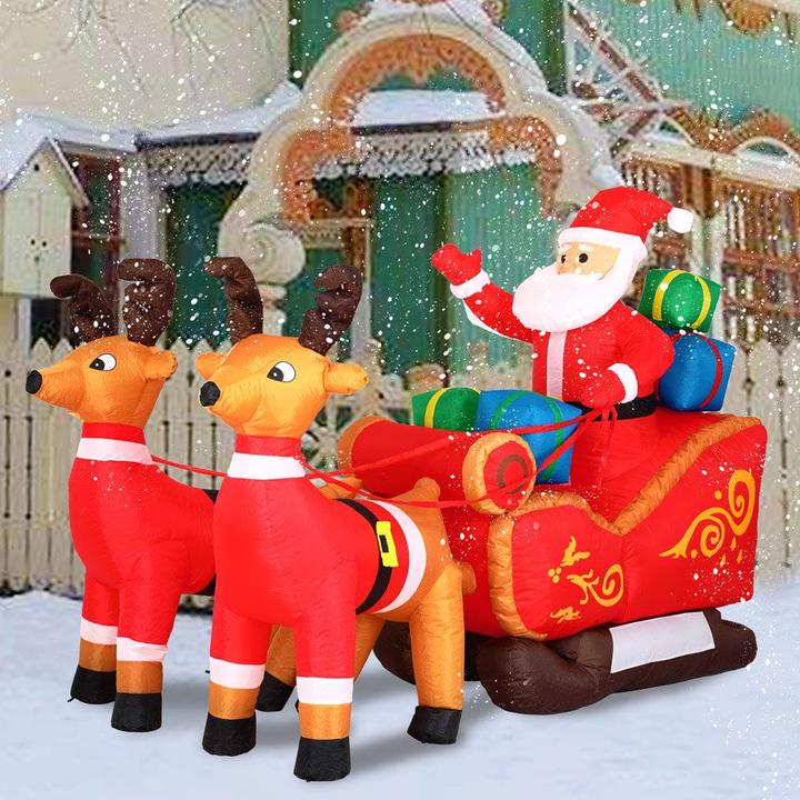 Image du produit Monzana Père Noël traîneau XXL LED