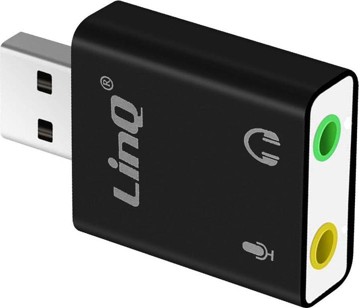Produktbild LinQ Externe USB 3.5mm Klinken-Soundkarte (USB 2.0)
