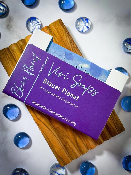 Vivi Soaps Blauer Planet Ziegenmilchseife (Hartseife)