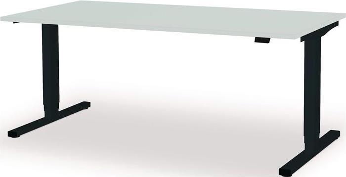Produktbild Mauser Steh-/Sitzarbeitsplatz levero H650-1250xB1800xT800mm anthrazitgrau, RAL 7016/lichtgrau elektrisch...