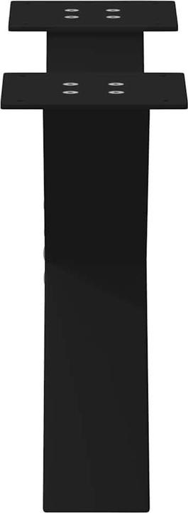 Produktbild VidaXL Couchtischbeine X-Form 2 Stk. Schwarz 60x(30-31) cm Stahl Tischbein