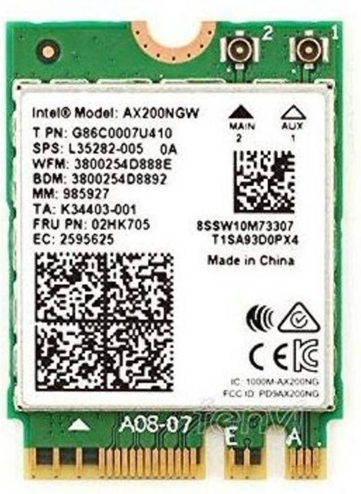 Immagine prodotto Intel Wi-Fi 6 AX200 non vPro (M.2 A Chiave, M.2 E Chiave)