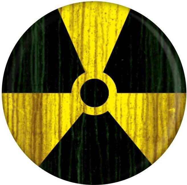 Grindstore Radioaktiv Abzeichen Blech