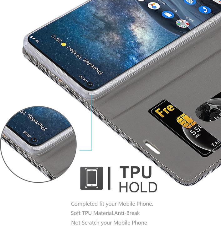 Produktbild Cadorabo Book Jeans Optik Cover (Nokia 8.3)