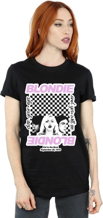 Immagine prodotto Blondie Checked Eat To The Beat Maglietta Ampia Donna (3XL)