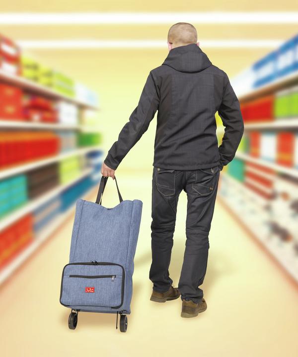 Produktbild Jata Faltbare Einkaufskuehltasche, als Trolley mit 2 Rollen, Handgriff (30 l)