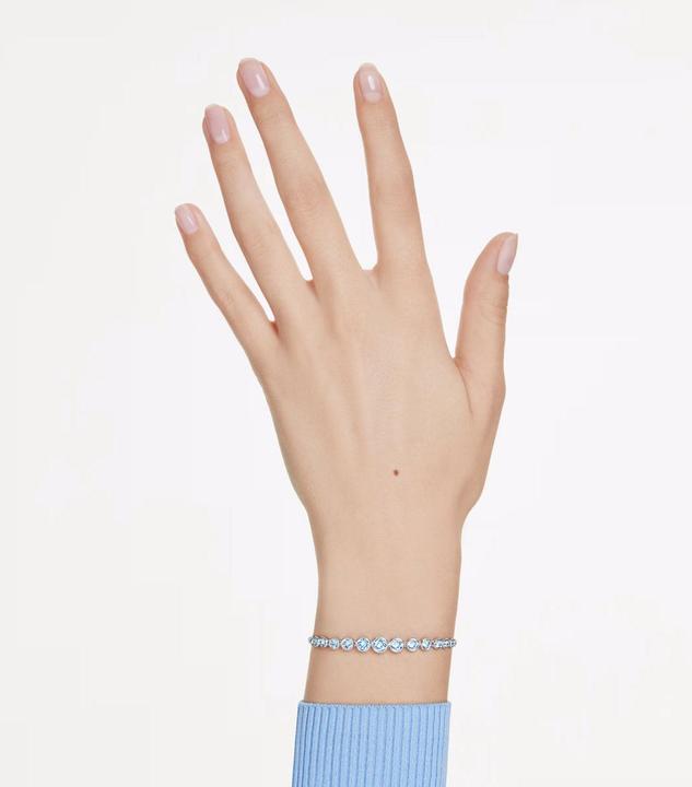 Image du produit Swarovski Imber Tennis Armband Gemischte Rundschliffe Blau (24 cm, Métal Swarovski)
