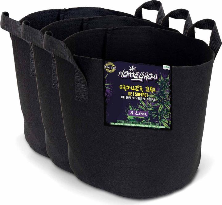 Actual product image Romberg GROWER BAG Softpot set of 3 11L for healthy root growth - planters, plant pots, planters