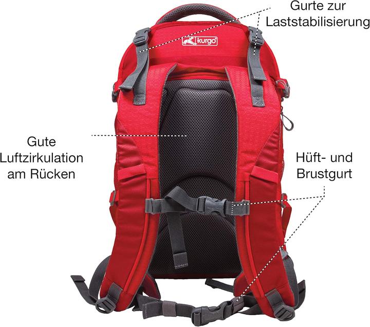 Image du produit Kurgo G-Train Sac à dos pour chien (Chat, Chien, Lavable, Fermeture de sécurité, Lavable en machine, Respirant)