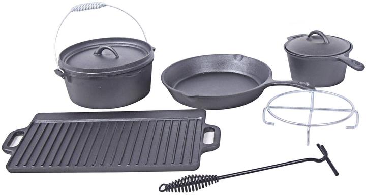 Actual product image El Fuego Dutch Oven Set 7 pieces " 100% cast iron