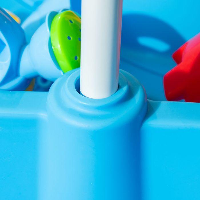 Immagine prodotto Swisshandel24 Tavolo da gioco con sabbia e acqua Set da gioco 2 in 1 per attività all'aperto con sabbia e acqua